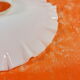 Lampshade for "retro" suspension in white glass