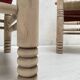 Pair of wooden armchairs and ropes