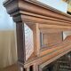 Large antique trumeau mirror in solid oak – Henri II style