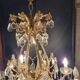 Louis XV style bronze and crystal chandelier - 1950s.
