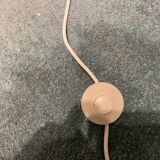 Italian Floor Lamp in Brass and Opaline Glass, 1980s