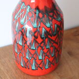 Ceramic vase middle XXth Scandinavian design signed Dansac