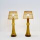 Pair of glass table lamps by Nanny Still for Raak, Netherlands, 1950s