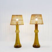 Pair of glass table lamps by Nanny Still for Raak, Netherlands, 1950s