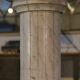 Neoclassical wooden column with marble-effect paint, early 20th century