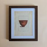 Ancient antique pottery engraving