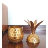 Vide-poche en laiton figurant un ananas