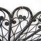 Black peacock rattan headboard