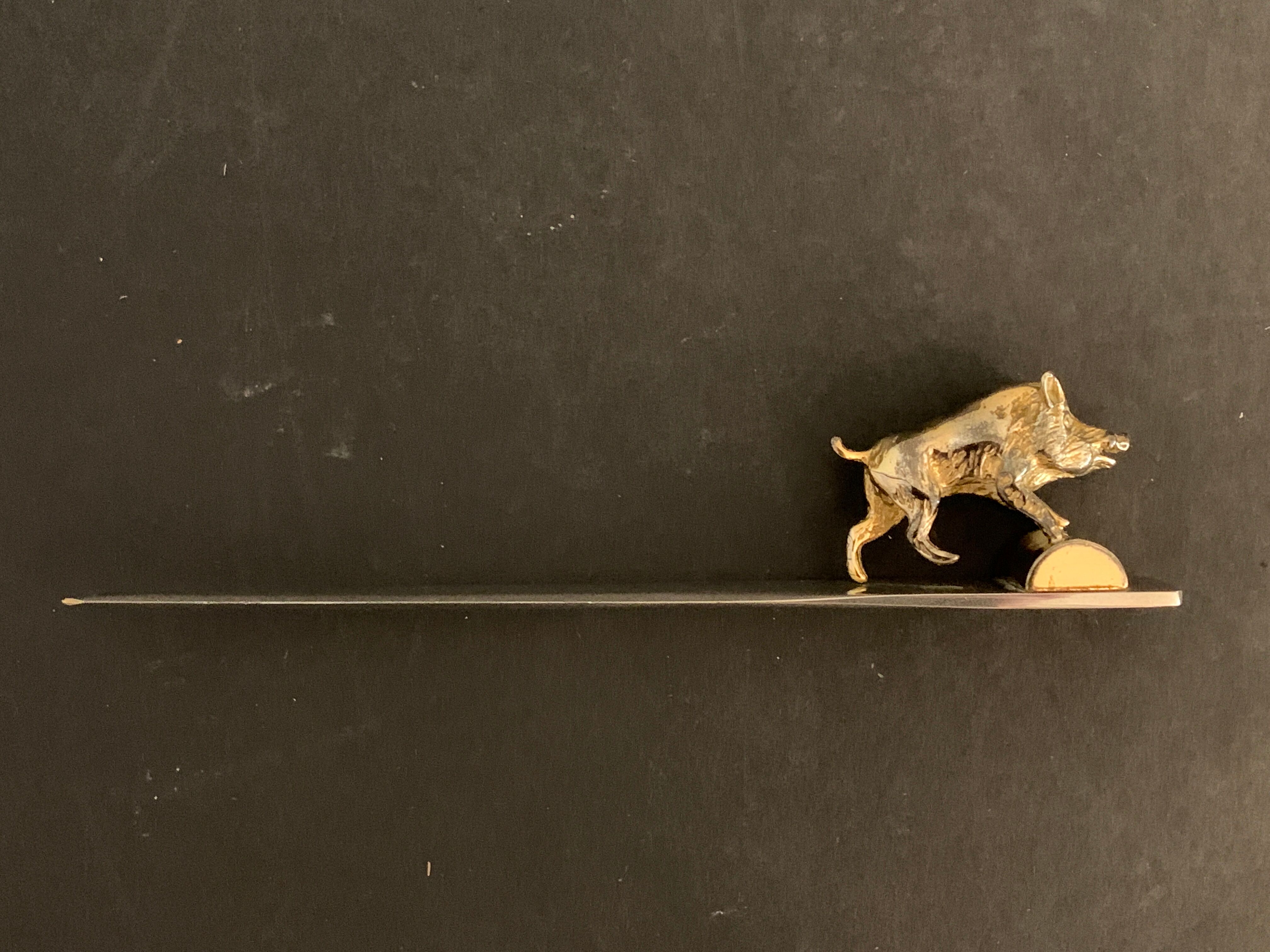 Letter opener or cut bronze boar paper