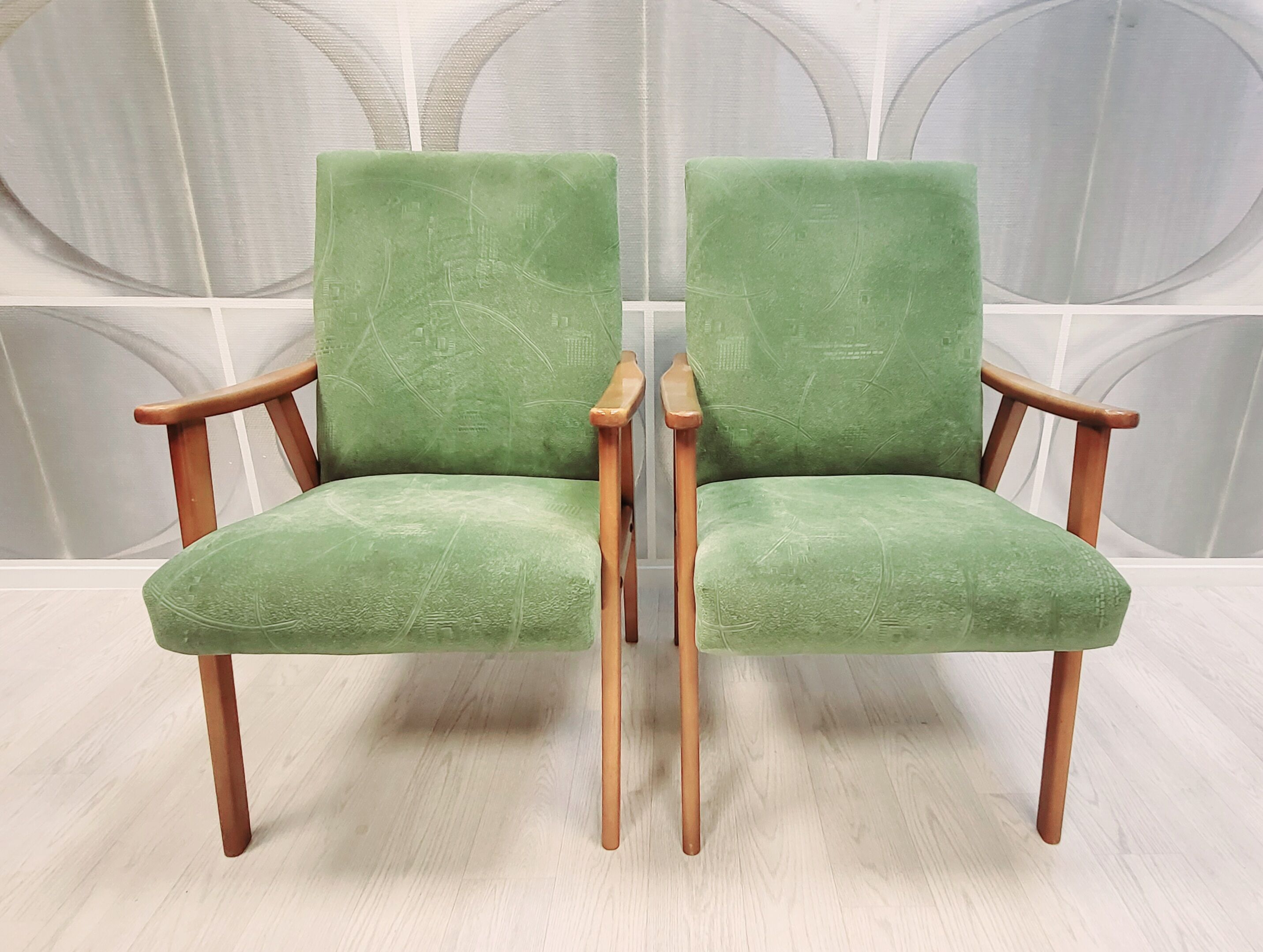 Two vintage armchairs