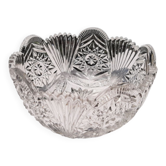 Bohemian crystal fruit bowl - salad bowl