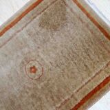 Vintage Chinese Art Deco handmade carpet 64cm x 97cm 1970s