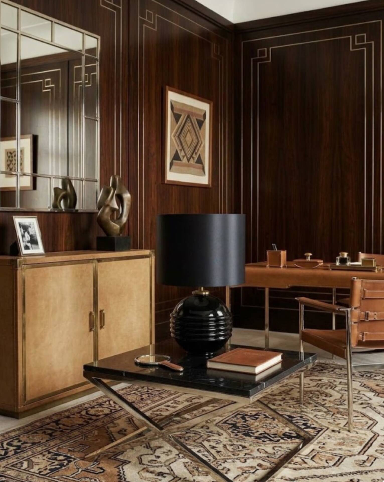 Art Deco lamp base by Jacques Adnet
