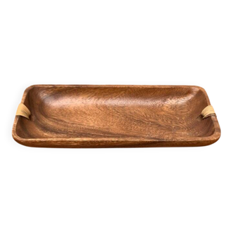 Teak bowl from the mid-century, 1960s.