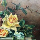 Charles de Naeyer (1877-1911) Still life with roses