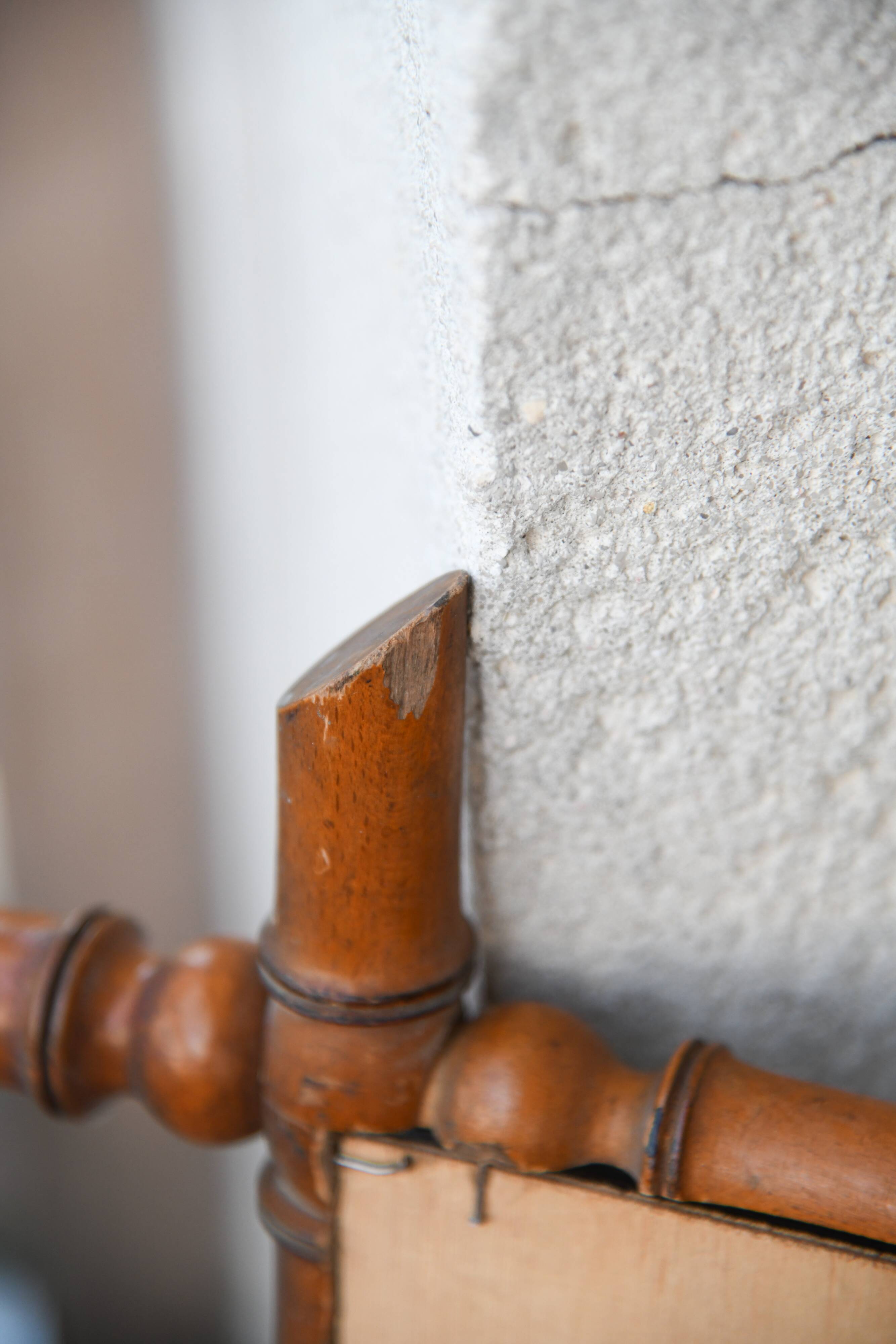 Vintage bamboo mirror