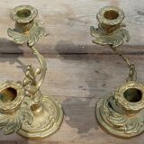 Bougeoirs en laiton