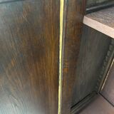 Large vintage wooden bookcase