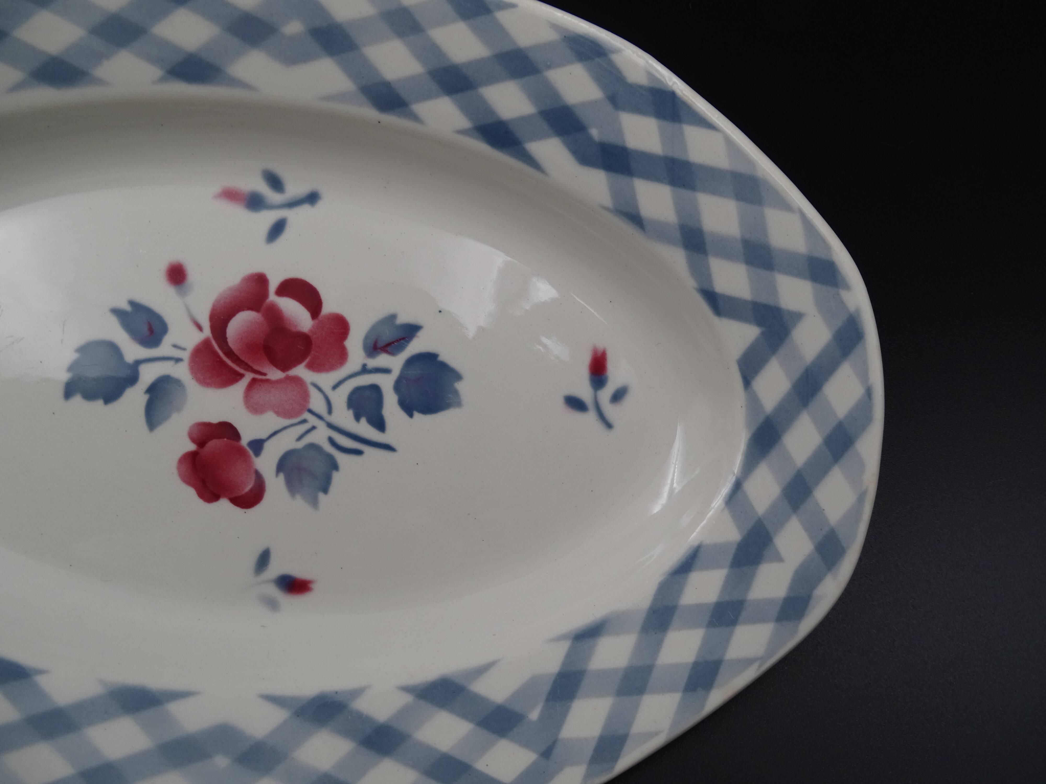 Ravine in earthenware of Sarreguemines Digoin model Bastia 1940