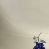 Hollow flat Sarreguemines model Dannemarie dark blue edge