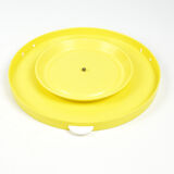 Yellow turntable, springform cake tin, Germany, 1970s