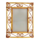 Vintage 1970s Spanish Handmade Bamboo and Rattan Wall Mirror