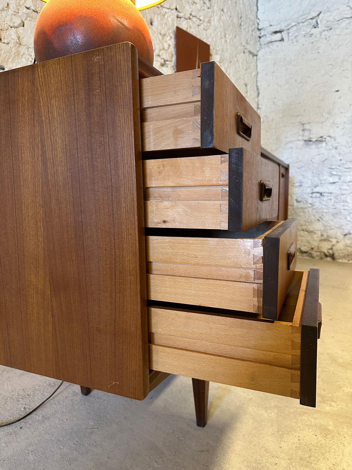 Enfilade UNIFA in teak - Scandinavian 1960