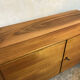 Buffet Box storage cabinet vintage blond walnut 1960-80's