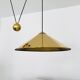 Adjustable Brass Keos Pendant Lamp with Counterweight by Florian Schulz