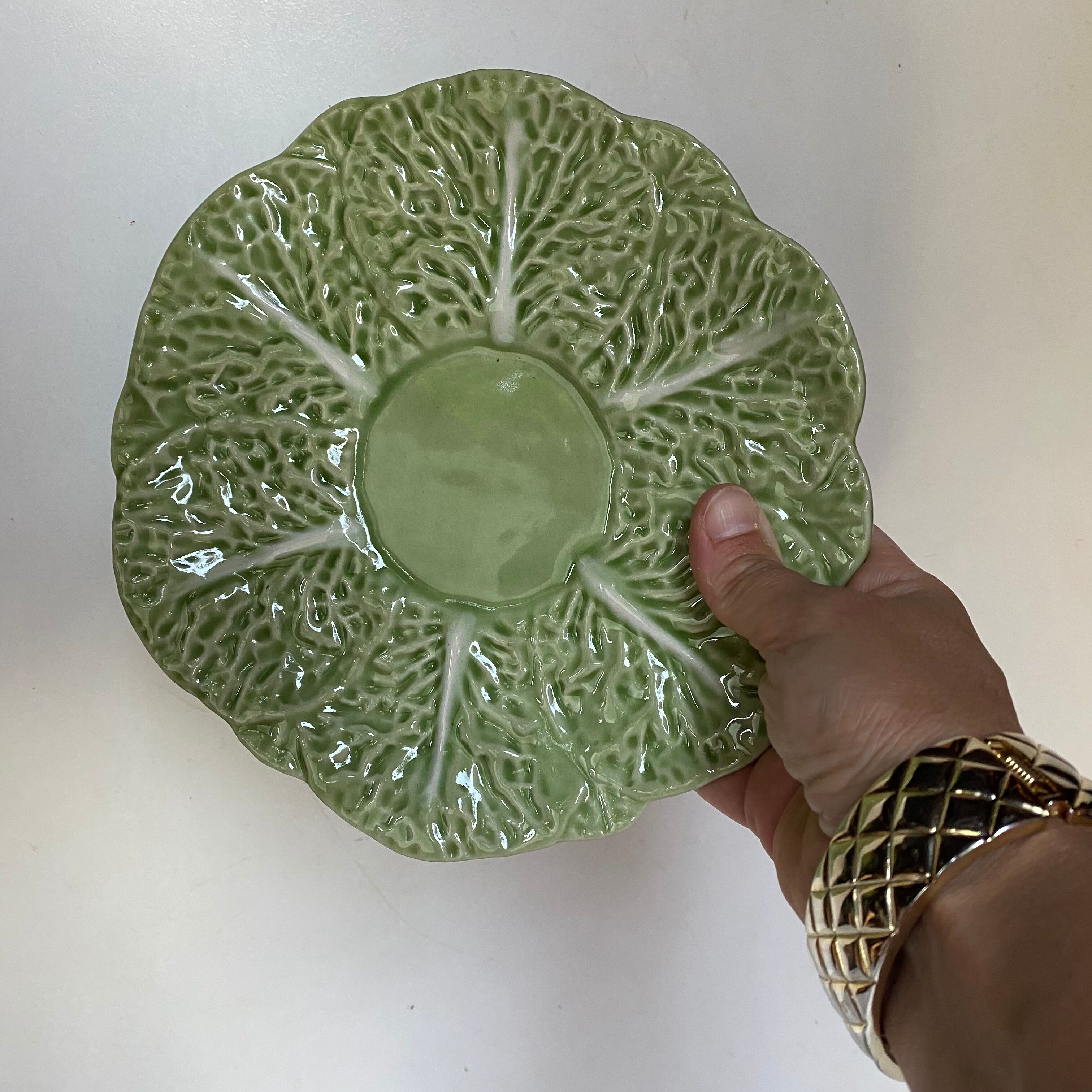 Flat plates in cabbage leaf slurry