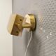 Small wall lamp made of brass, Danish design, estimated from the 1930