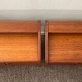 Pair of Scandinavian teak bedside tables from the 60s-70s