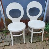 Pair of Baumann chairs, "seagull" model