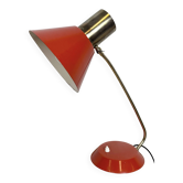 Lampe de table rouge vintage, années 1970