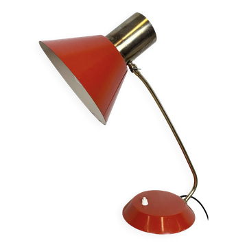 Vintage Red Table Lamp , 1970s