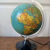 Antique illuminated globe