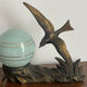 Art Deco night light circa 1930 swallow/seagull