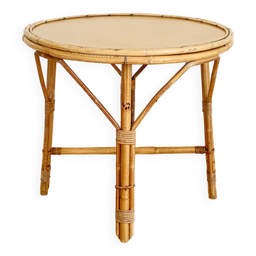 Vintage rattan coffee table