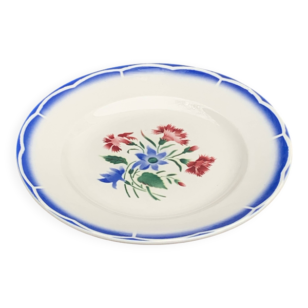 Plat a gateaux, modele Elorn, digoin, sarreguemines, vintage