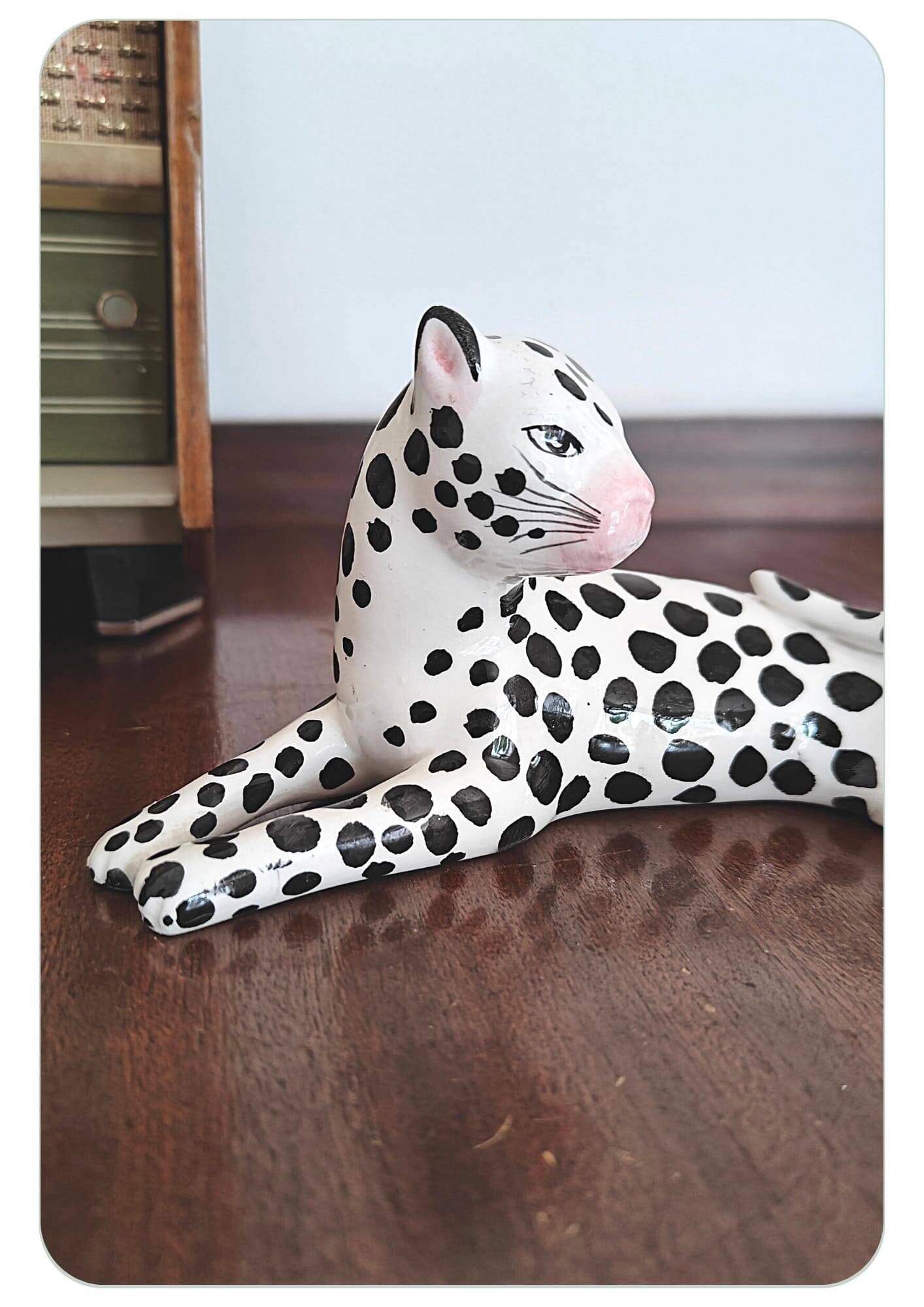 Mid Century Modern Italian Leopard Sculpture