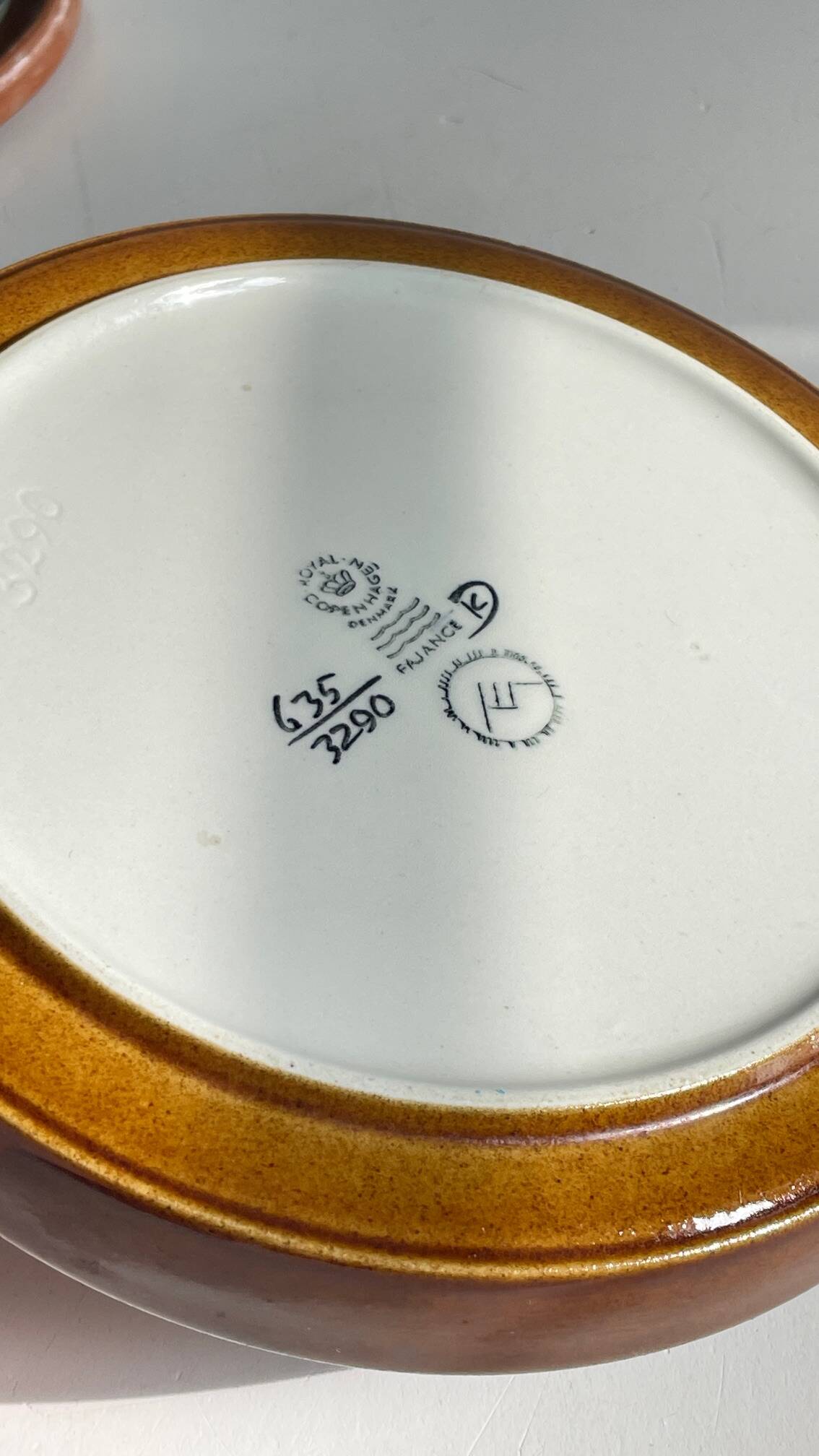 Royal copenhagen ceramic pocket tray by hellen malmer vintage