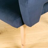 Velvet armchair from Jitona, 60's