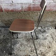 Old chair kitchen formica brown