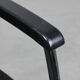Vintage black fabric bauhaus office chair, 90s