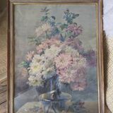 Large Watercolor Bouquet Dahlias Ysabel Minoggio-Roussel