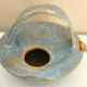 Teapot, enameled ceramic art, signed Michel Vergnes, Kerbénoën pottery