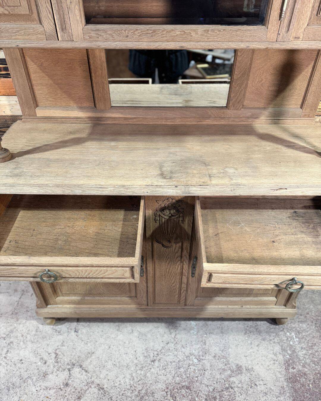 Antique oak sideboard