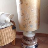Fat lava ceramic floor lamp and herbarium day/vintage 60-70s