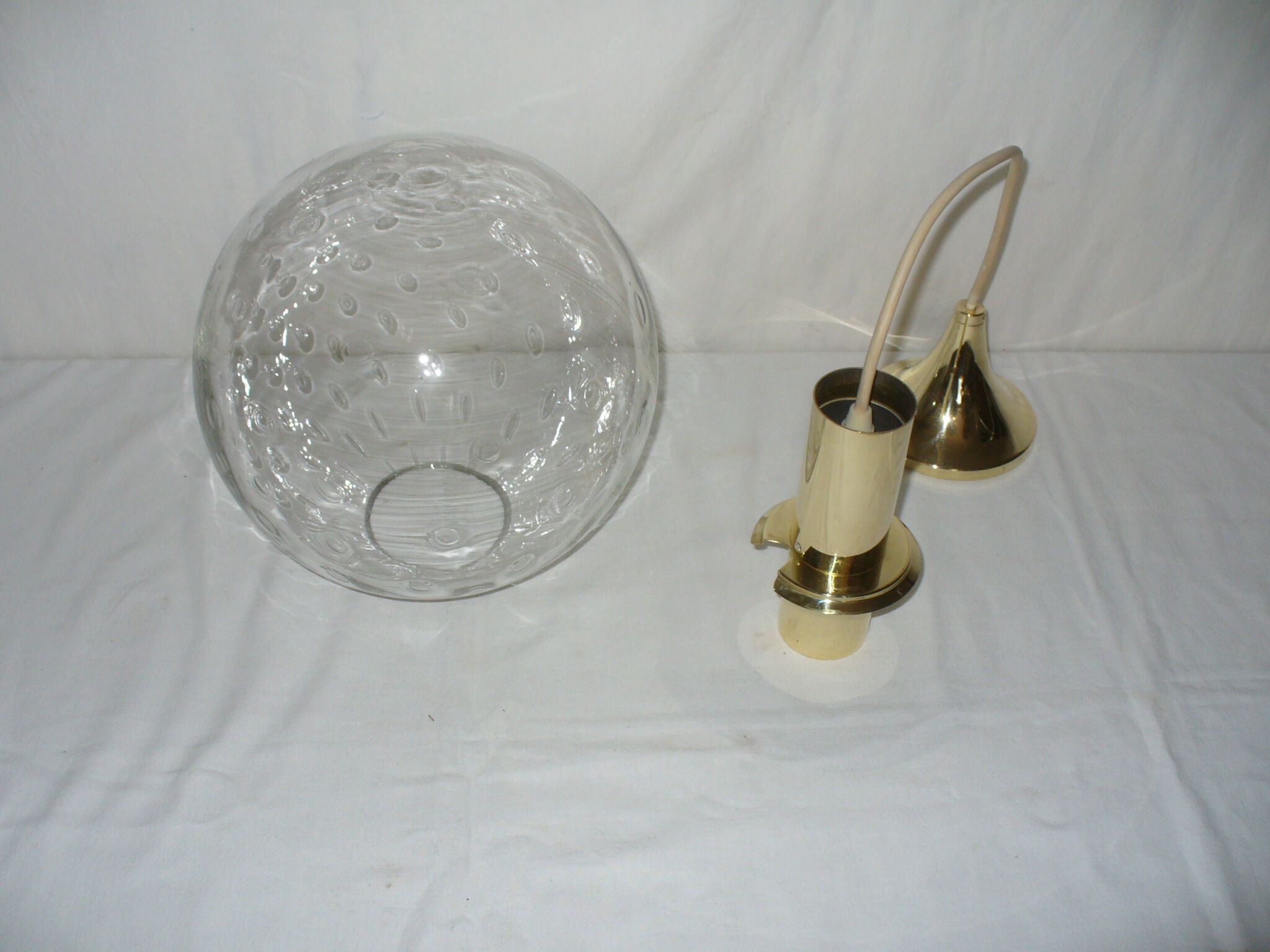 Suspension blown glass ball from the 60s - 70s