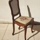 Antique Louis XV style chair in walnut